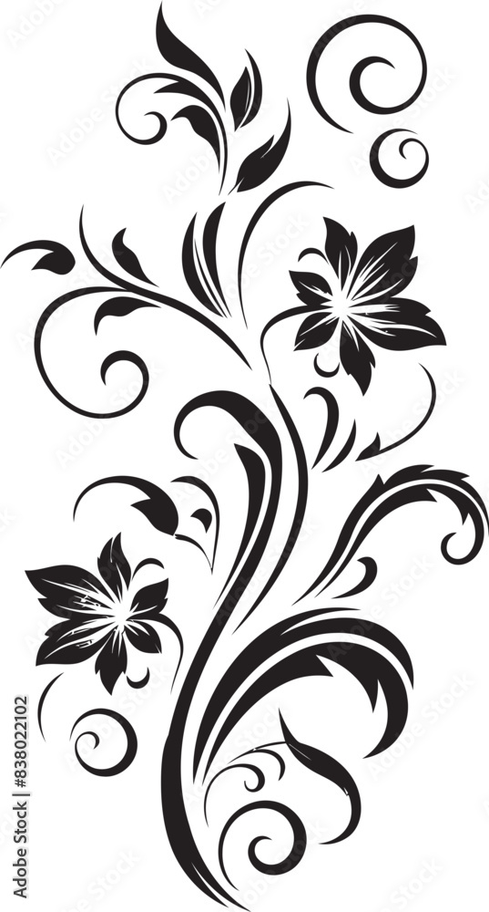 Traditional Divider Line Design Retro Floral Ornament Icon Traditional Divider Line Design Retro Floral Ornament Icon