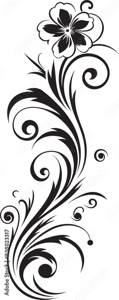 Classic Divider Logo Intricate Floral Emblem Victorian Floral Icon Elegant Scrollwork Design Classic Divider Logo Intricate Floral Emblem Victorian Floral Icon Elegant Scrollwork Design