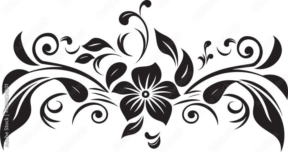 Classic Divider Logo Intricate Floral Emblem Victorian Floral Icon Elegant Scrollwork Design Classic Divider Logo Intricate Floral Emblem Victorian Floral Icon Elegant Scrollwork Design
