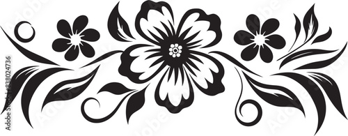 Retro Floral Emblem Vintage Decorative Pattern Antique Floral Vector Decorative Floral Badge