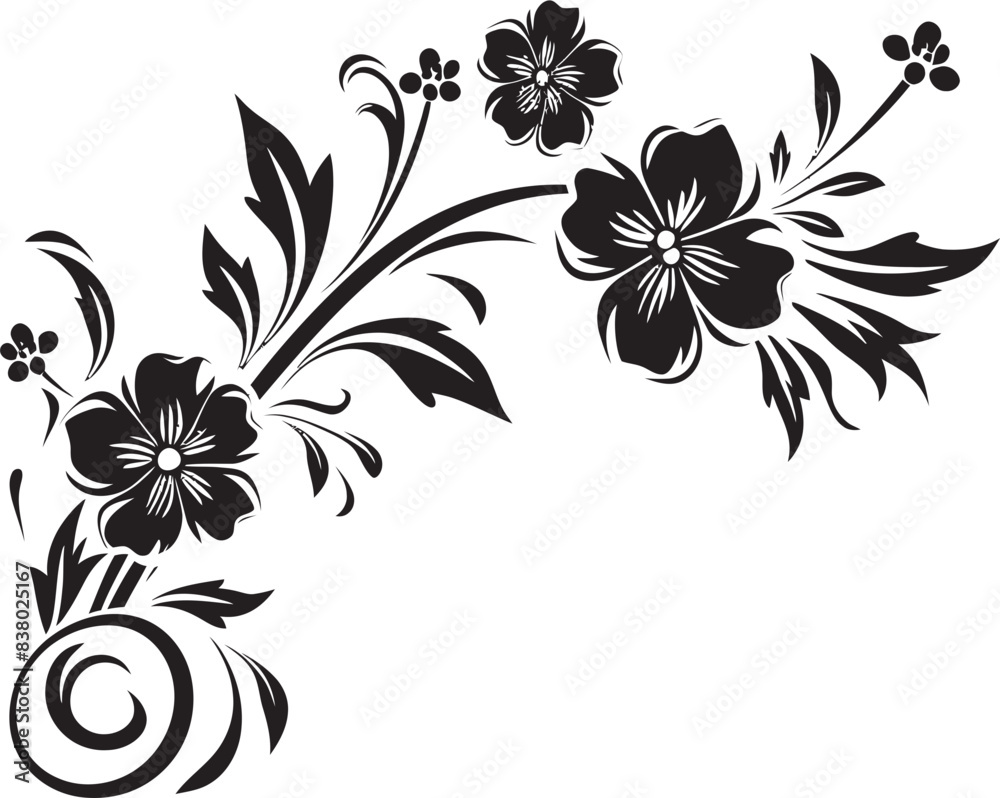 Fototapeta premium Classic Vintage Icon Intricate Floral Logo Victorian Floral Vector Elegant Divider Icon