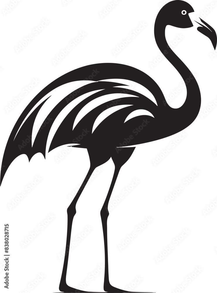 Geometric Flamingo Icon Stylish Logo Artistic Flamingo Illustration Retro Design Geometric Flamingo Icon Stylish Logo Artistic Flamingo Illustration Retro Design