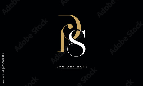 PS, SP, P, S Abstract Letters Logo Monogram
