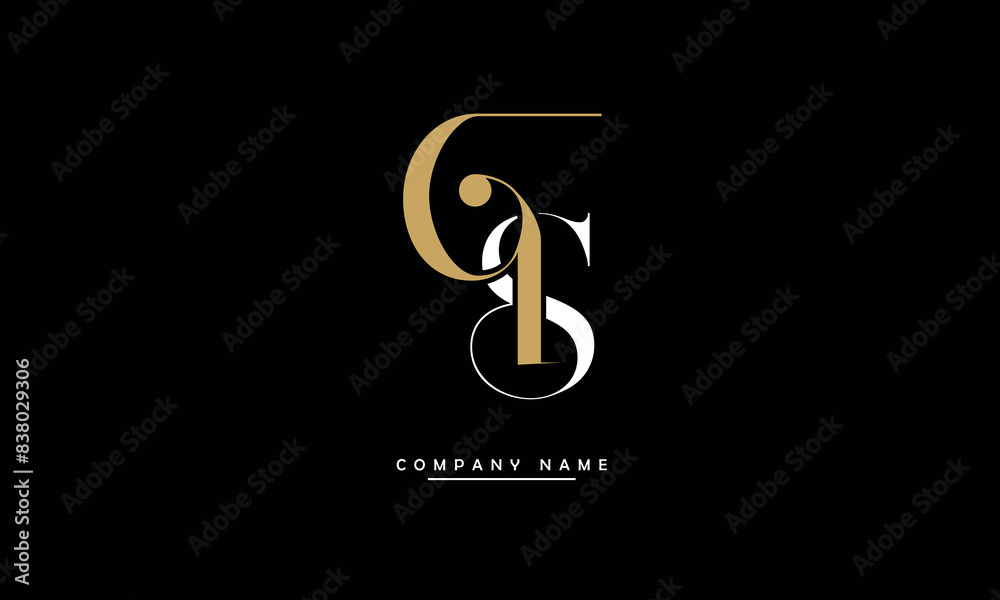 QS, SQ, Q, S Abstract Letters Logo Monogram