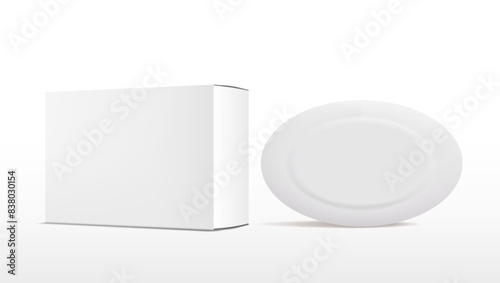 Cream Soap And Clear Box Package For Your Design