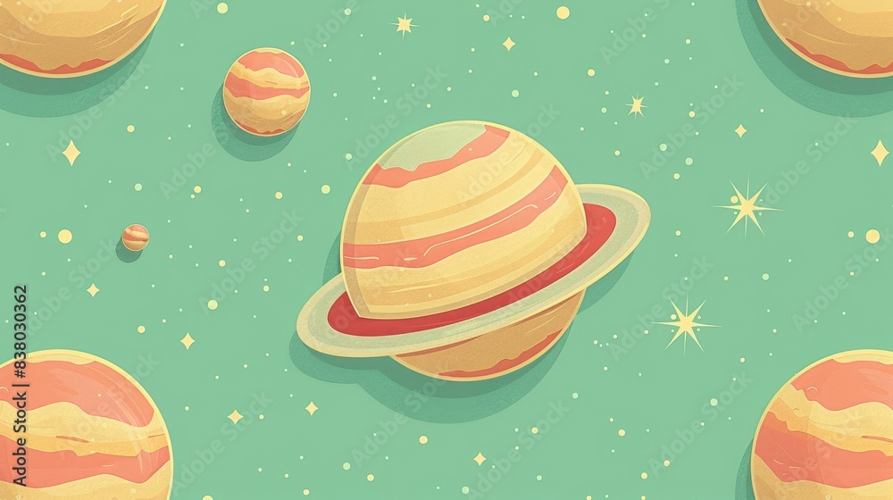 breathtaking view colorful galaxy space and planets set on green background background illustration, colorful planetary satellites on a green background breathtaking view colorful galaxy space and planets set on green background background illustration, colorful planetary satellites on a green background