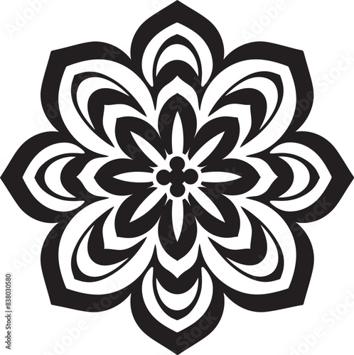 Artistic Mandala Logo Modern Floral Design Elegant Mandala Symbol Stylish Vector Badge