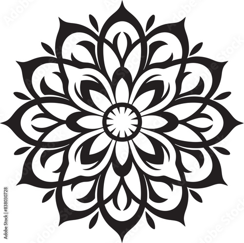 Artistic Mandala Pattern Icon Modern Emblem Elegant Mandala Logo Stylish Vector Design