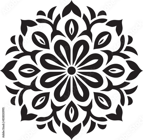 Stylish Mandala Badge Elegant Symbol Vintage Mandala Symbol Retro Vector Art