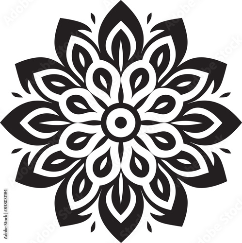 Vintage Mandala Pattern Retro Vector Design Mandala Ornament Badge Elegant Emblem