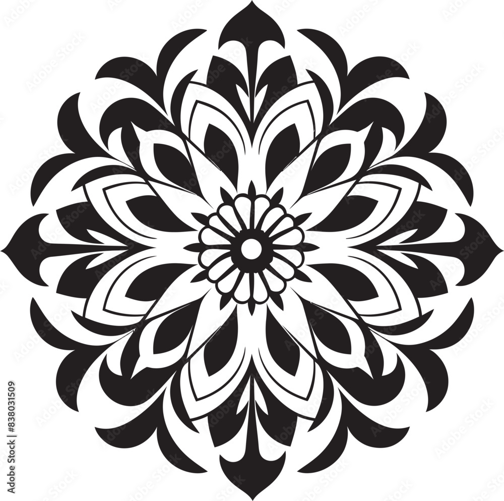 Abstract Mandala Emblem Intricate Floral Vector Stylish Mandala Badge Elegant Symbol Abstract Mandala Emblem Intricate Floral Vector Stylish Mandala Badge Elegant Symbol