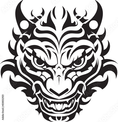 Fantasy Creature Icon Detailed Dragon Head Symbol Dragon Head Logo Iconic Emblem Design