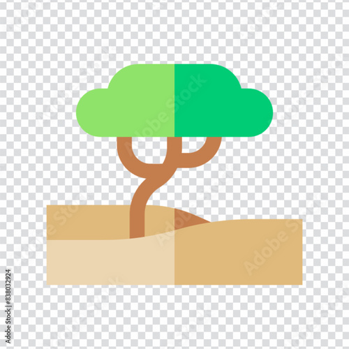 Savannah icon vector design. flat vector illustration. Pixel perfect 64 x 64. Vector illustration simple symbol in eps 10