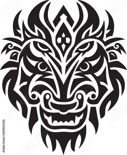 Mythical Creature Badge Frontal Dragon Head Icon Dragon Head Art Fantasy Symbol