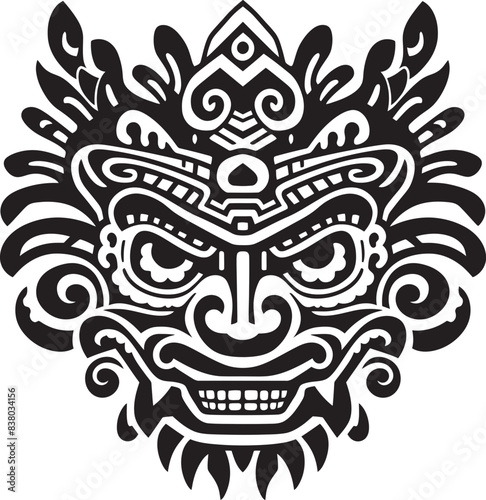 Detailed Dragon Head Symbol Front View Graphic Art Dragon Head Illustration Mythical Artistic Rendering