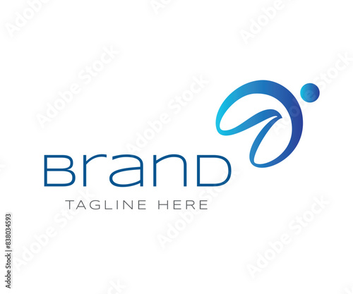 Circle logo icon design template elements. Usable for Branding, Business and Technology Logos.

