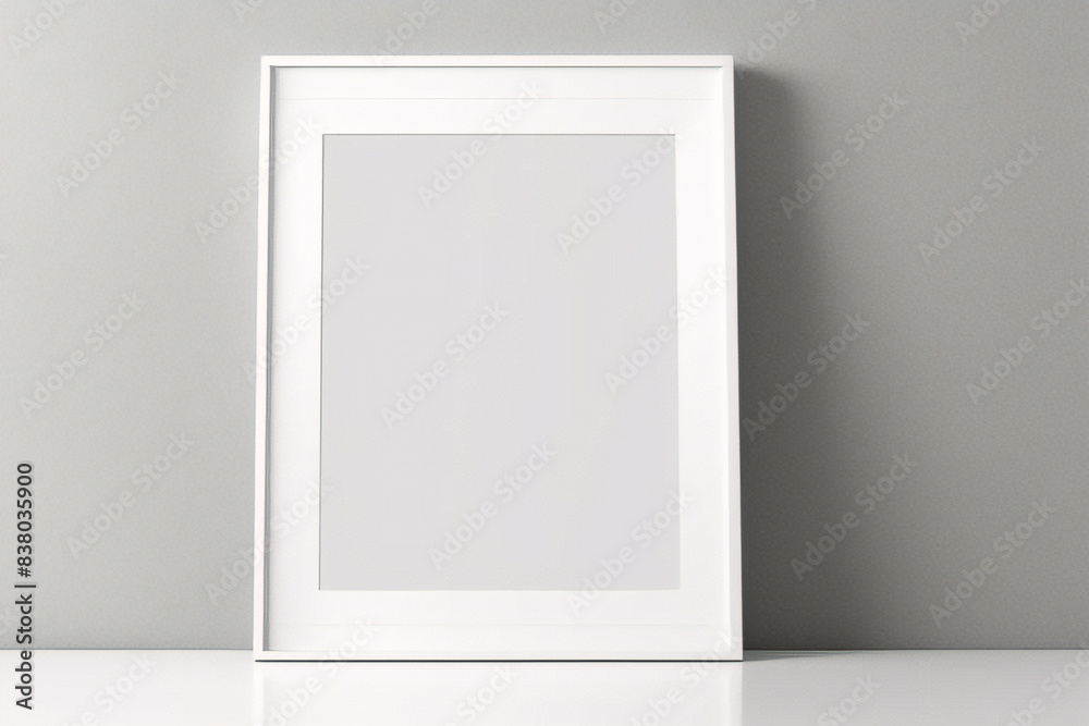 Diseño interior escandinavo de sala de estar con consola de madera, anillos en la pared, marco de póster simulado, flores en jarrón y elegantes accesorios personales Diseño interior escandinavo de sala de estar con consola de madera, anillos en la pared, marco de póster simulado, flores en jarrón y elegantes accesorios personales