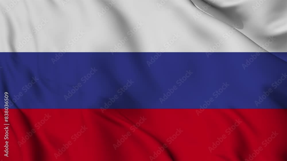flag animation for background in 4k. Happy independence day Russia national flag waving. Patriotism symbol. Flag motion graphics. Flag moving flag animation for background in 4k. Happy independence day Russia national flag waving. Patriotism symbol. Flag motion graphics. Flag moving