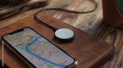 A Bluetooth tracker for locating lost items. 