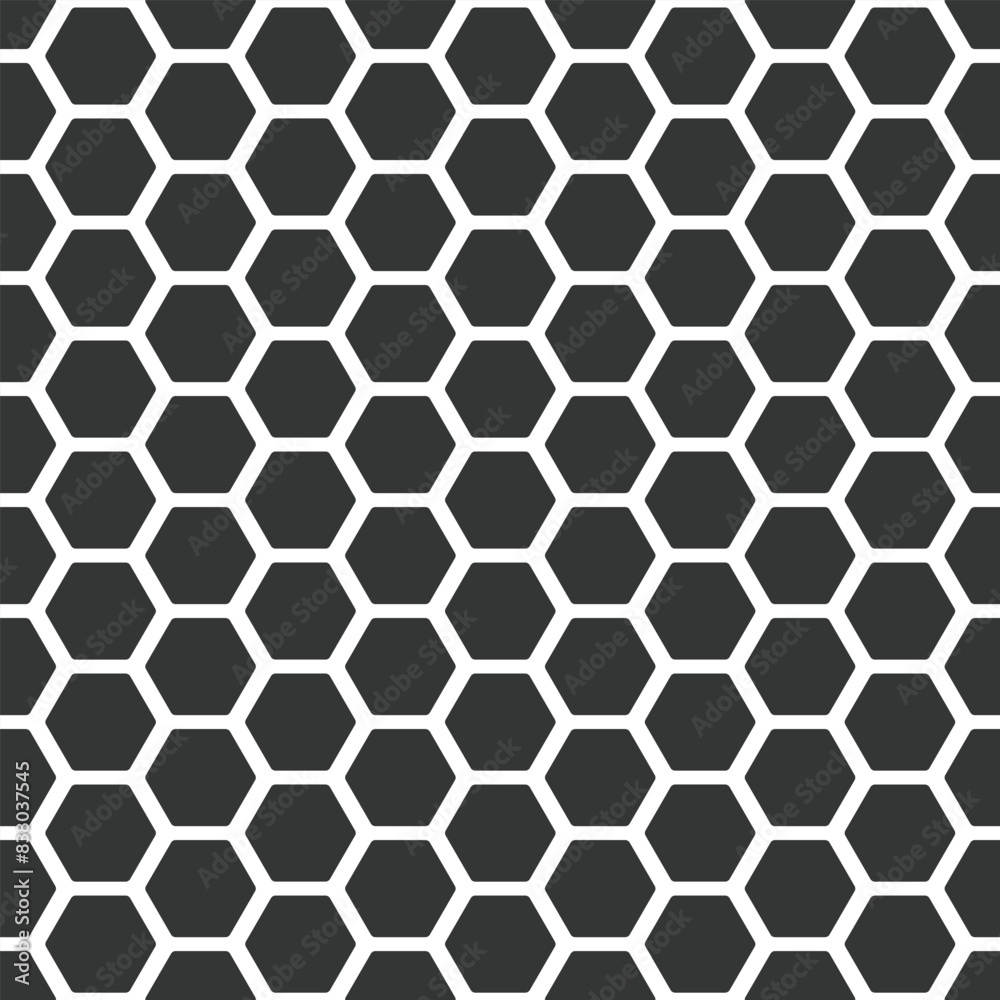 Honeycomb pattern. Seamless honey combs background. Vector hexagon texture. Black and white bee honeycombs. Illustration in flat style. EPS 10. Honeycomb pattern. Seamless honey combs background. Vector hexagon texture. Black and white bee honeycombs. Illustration in flat style. EPS 10.