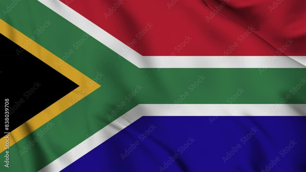 Sa Flag Animation South Africa flag animation for background in 4k. Happy independence ...