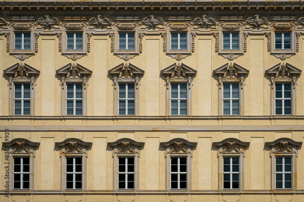 Berlin, Germany - June 02, 2024: The facade of the berlin Palace located in the historic center of Berlin Berlin, Germany - June 02, 2024: The facade of the berlin Palace located in the historic center of Berlin
