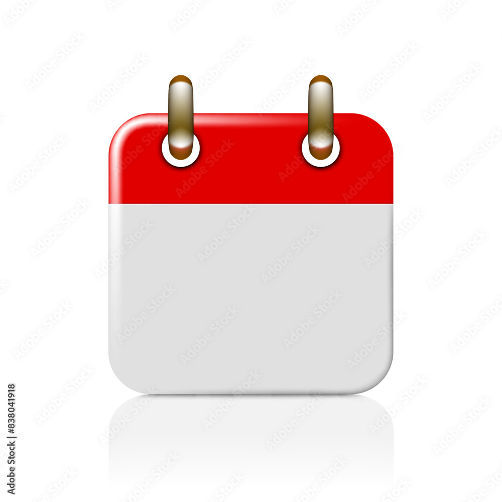 3D Calendar Icon Isolated On White Background 3D Calendar Icon Isolated On White Background