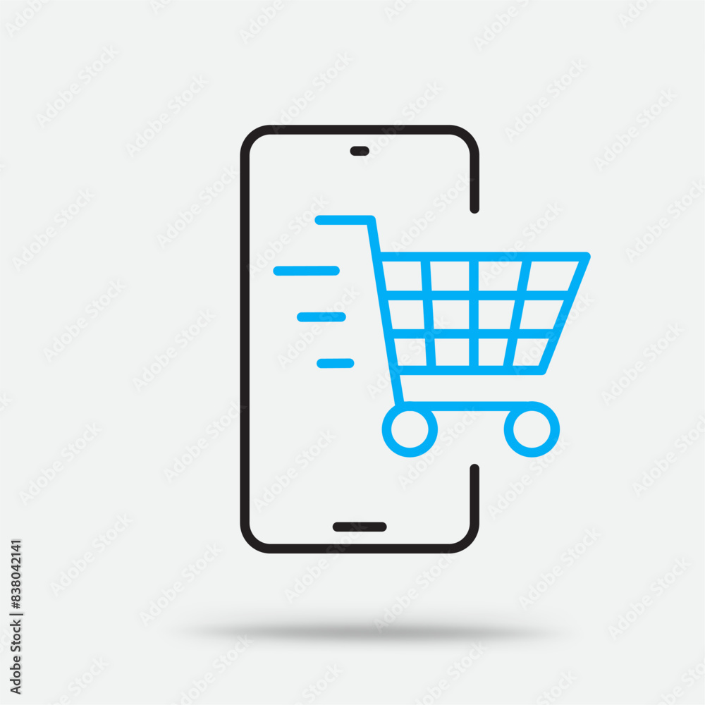 online shopping outline icon online shopping outline icon