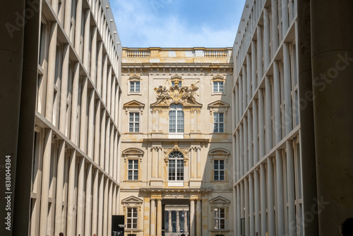 Canvas Print Berlin, Germany - June 02, 2024: Exterior of the Berlin Palace, located on the Museum Island, the historic centre of Berlin