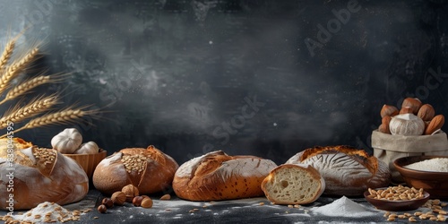 Rustic Kitchen Scene Showcasing Freshly Baked Bread, Banner Cover