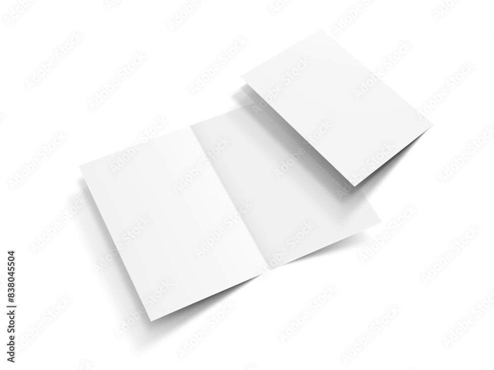 Blank Half Fold Brochure Template For Your Design Blank Half Fold Brochure Template For Your Design