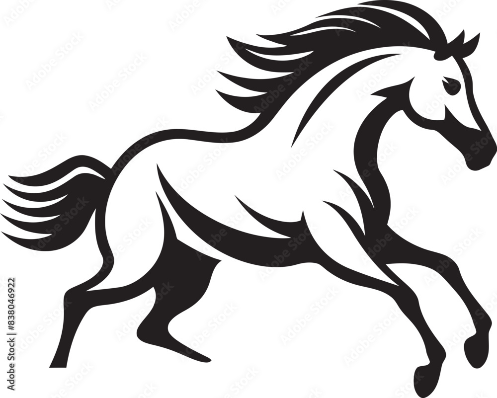 Majestic Stallion Icon Vector Icon Art Dynamic Equine Symbol Logo Graphic Majestic Stallion Icon Vector Icon Art Dynamic Equine Symbol Logo Graphic