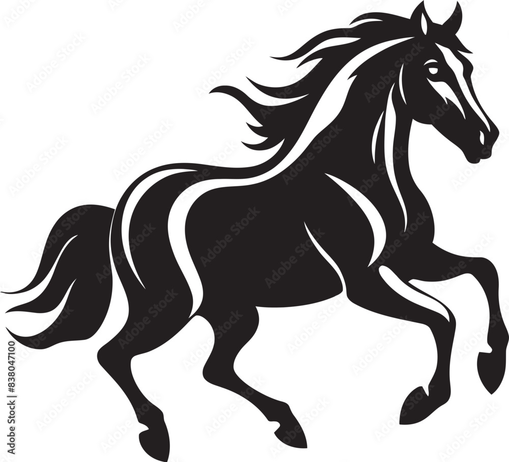 Stylized Stallion Logo Vector Icon Art Powerful Horse Icon Logo Graphic Stylized Stallion Logo Vector Icon Art Powerful Horse Icon Logo Graphic
