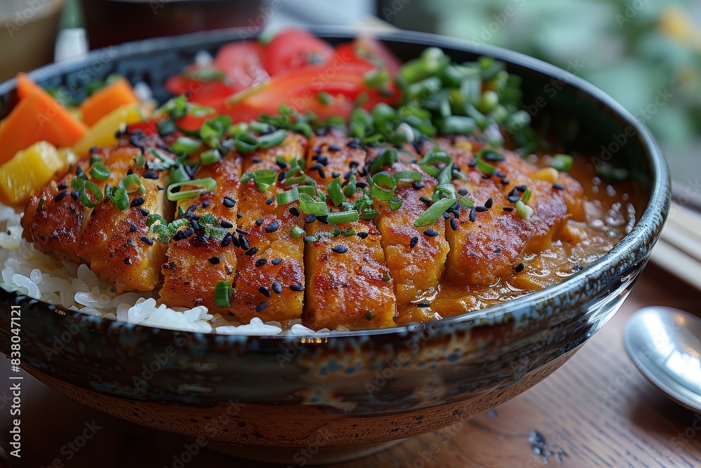 Japanese Curry - Thick, mild curry served with rice and often accompanied by breaded cutlets or vegetables.