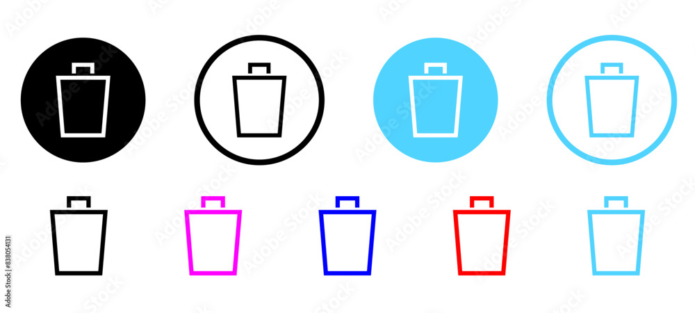 trash bin icon. delete can icons symbol - remove rubbish sign trash bin icon. delete can icons symbol - remove rubbish sign