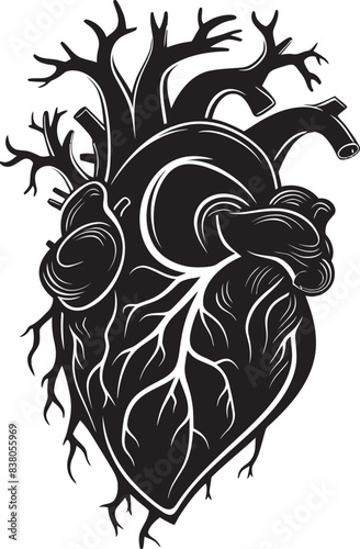 Simplicity Heart Design Iconic Emblem Modern Abstract Heart Minimal Logo