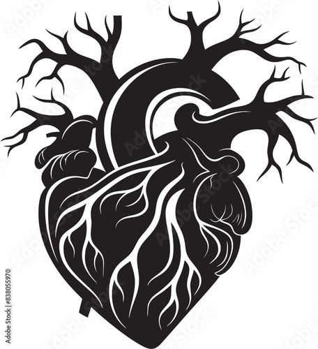 Modern Abstract Heart Minimal Logo Elegant Heart Symbol Abstract Graphic