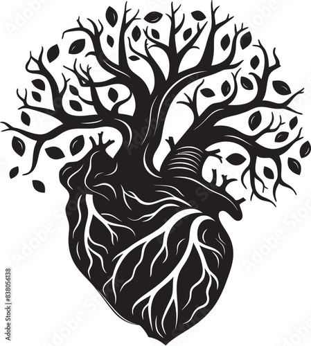 Geometric Heart Design Minimal Graphic Sleek Heart Logo Iconic Symbol