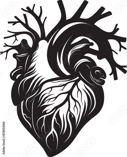 Contemporary Heart Icon Minimalistic Logo Simple Heart Sketch Abstract Symbol