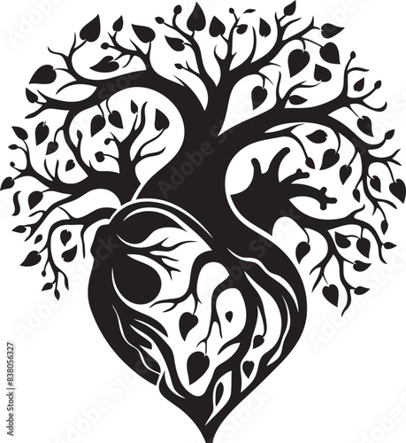 Abstract Human Logo Minimalistic Emblem Minimal Artistic Heart Iconic Logo