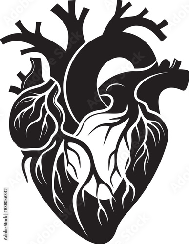 Linear Heart Design Abstract Graphic Contemporary Abstract Heart Minimal Emblem