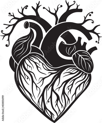 Linear Heart Symbol Abstract Icon Minimalist Heart Logo Icon Design