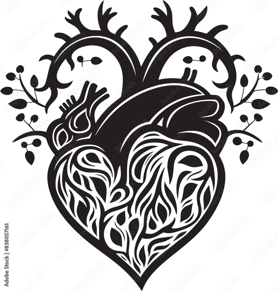 Modern Heart Sketch Minimal Graphic Elegant Heart Logo Graphic Emblem Modern Heart Sketch Minimal Graphic Elegant Heart Logo Graphic Emblem