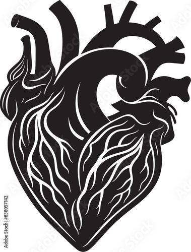 Abstract Heart Icon Minimalist Logo Simple Heart Outline Iconic Design
