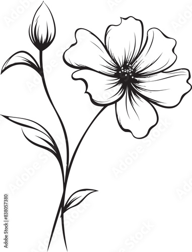 Wallpaper Mural Geometric Floral Icon Minimal Logo Minimalist Daisy Symbol Abstract Graphic Torontodigital.ca