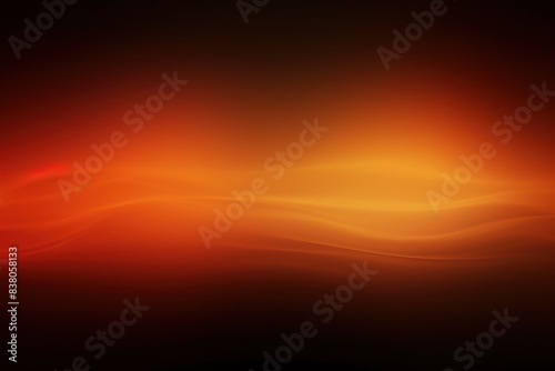 Orange glow blurred abstract gradient on dark grainy background bright design with copy space for text photo or logo display marketing social media