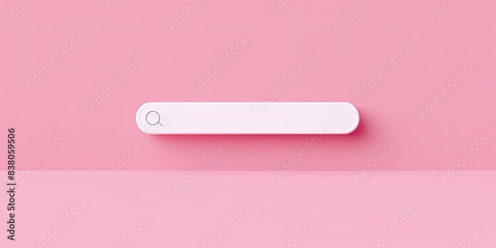 Minimalist Search Bar on Pink Background Minimalist Search Bar on Pink Background