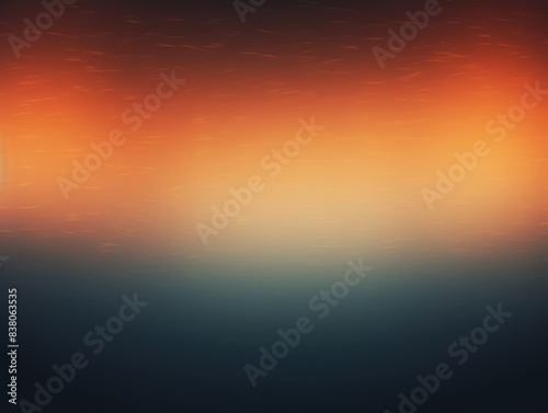 Orange glow blurred abstract gradient on dark grainy background bright design with copy space for text photo or logo display marketing social media