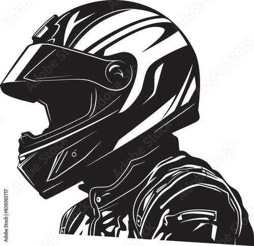 Photos Minimalist Racing Icon Iconic Logo Linear Helmet Sketch Minimalistic Emblem