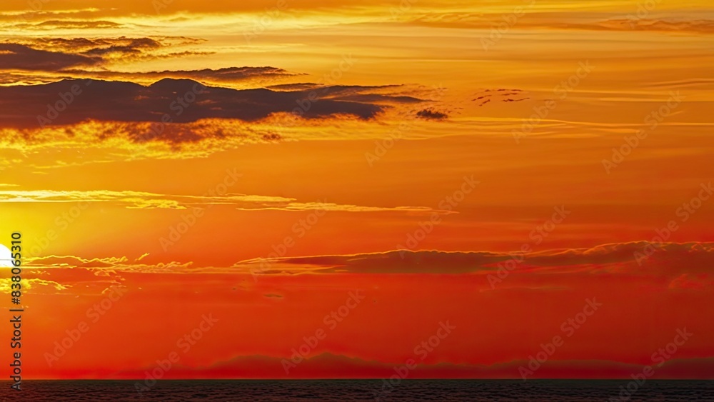 Obraz premium sunset over the ocean